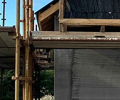 Pvc roof power washer painting