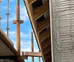 Pvc roof power washer painting