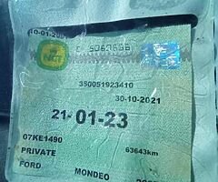 Ford Mondeo only 68k kilometres  TAX&TEST - Image 9/10