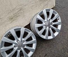 17" Genuine Audi 5x112 Alloys
