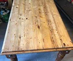 Solid Wood Dining Table - Image 4/4