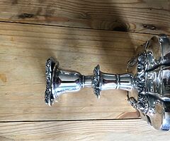 Silver Candlestick Holder