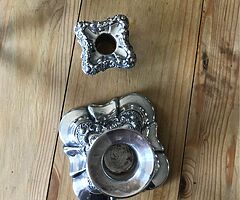 Silver Candlestick Holder
