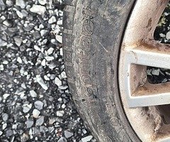2x 17 inch audi alloys excellent tyres