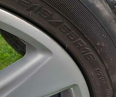 Wheels 5×112..Tyres 215/55  R-16..Like new