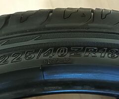 2x 225/40/R18 Kenda tyres - Image 4/5