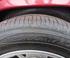 BMW Alloys with very, very good tyres, like new 225/55/17