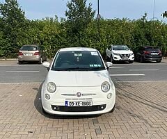 White Fiat 500