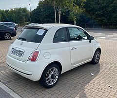 White Fiat 500