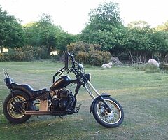 Chopper bobber motorcycle