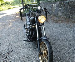 Chopper bobber motorcycle