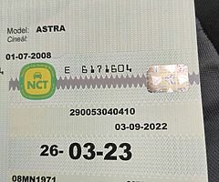 Opel Astra 2008 Sxi hatchback(new NCT) E2,400 or nearest offer - Image 3/4