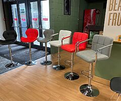 HIGH BAR STOOLS - Adjustable Gas Height - Brand New - DELIVERY 