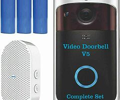 Smart Video Doorbell Camera Kit Wireless Battery Operated Motion Detection