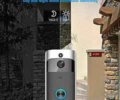 Smart Video Doorbell Camera Kit Wireless Battery Operated Motion Detection
