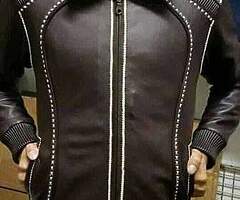 Leather jacket and leather vest