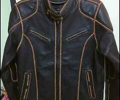 Leather jacket and leather vest