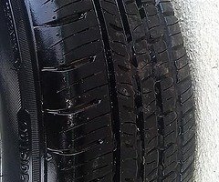 Mitsubishi wheels 4x114 tidy set of alloys 4 very good tyres 15inch - Image 6/9