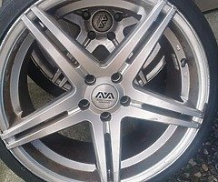 19 ava 5x112  8.5 all 4 with very good tyres no crack or weld or etc best offer it - Image 7/7