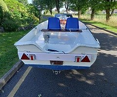 12 ft fiberglass boat  +trailer - Image 4/6