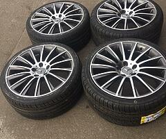 ALLOY WHEELS Mercedes twist 19” staggered brand new - Image 4/4