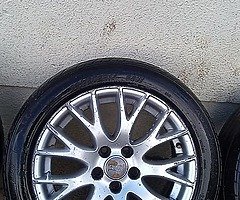 Audi alloys for sale 5x112 could do with a tidy - Image 3/9