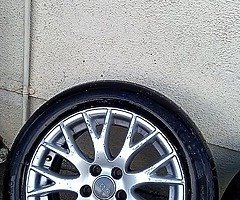 Audi alloys for sale 5x112 could do with a tidy - Image 4/9