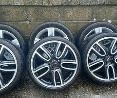 Mini Cooper 19inch genuine alloy wheels with good tyres for sale