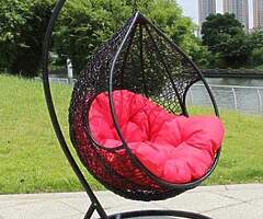 EGG SWING CHAIR + XXL CUSHIONS - DELIVERY 