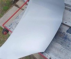 Toyota aygo bonnet red and silver, left mirror