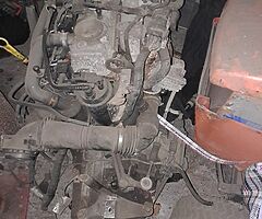 complete engine with a gearbox