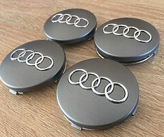 Audi centre caps 60mm grey