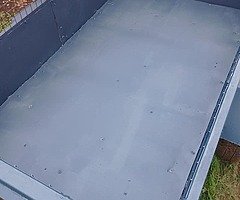 7x4 single axle trailer for sale steel  cage on the sides front and back ,light holders ,