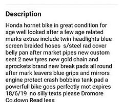 2003 Honda Hornet - Image 6/7