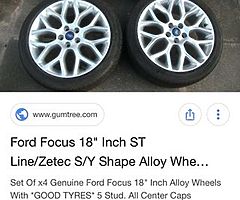 WANTED Ford Focus Zetec S/ ST Reap lip and Alloys - Image 4/4