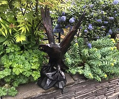 Large Vintage wooden carved eagle