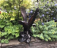 Large Vintage wooden carved eagle