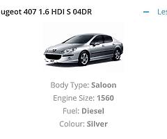 Peugeot 407 1.6lt Diesel - Image 6/6