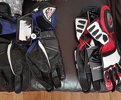 Biker jackets and gloves