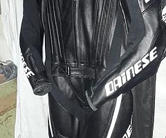 Dainese Motorbike Leather Racing Suit black - Image 6/7
