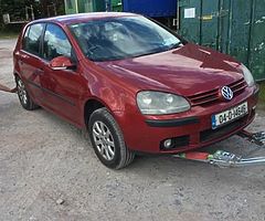 Vw golfs for parts