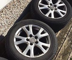 Mazda 6 wheels 2 tyres 75% and two 60% 1