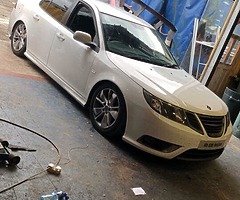 Breaking artic white saab 95 turbo edition 2010 model/blue vw mk3 golf - Image 3/7