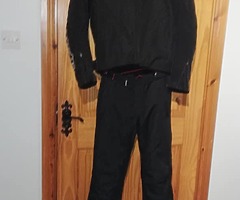 Shoei helmet, alpinestars gloves, alpinestars jacket, alpinestars tr