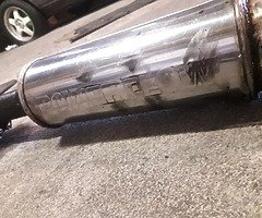 2.5" stainless steel exhaust pipe with powerflow back box for Mk7 ford fiesta - Image 7/10