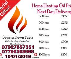 Home Heating Oil, Logs, Coal, Gas, Sticks, Turf, etc. Deliver to most of Northern Ireland