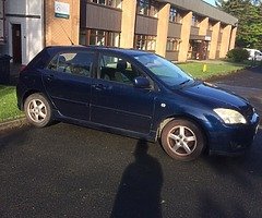 Toyota corolla 1.4 taxed and tested