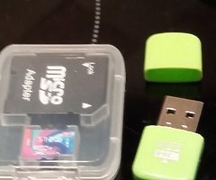 512 GB MINI MEMORY SD CARD + ADOPTER +USB HOLDER