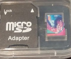 512 GB MINI MEMORY SD CARD + ADOPTER +USB HOLDER - Image 3/3