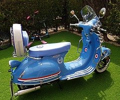 *FOR SALE*
2018 AJS MODENA 125cc MOD STYLE (peeky blinders themed) WITH ONLY 700 MILES! WITH EXTRAS - Image 3/9